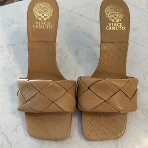 Vince Camuto Camel Braided Slide Sandals size 9M